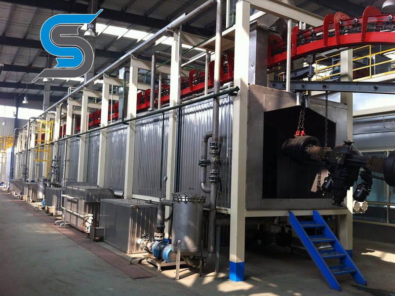 Stainless steel spray room